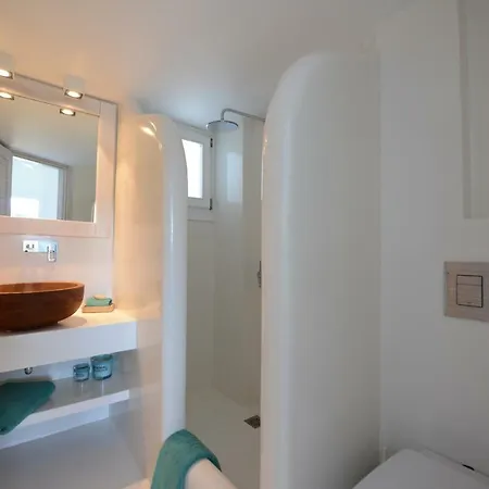 Luxury White Maisonette Kalafatis Exterior photo