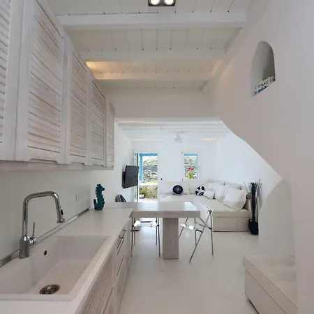 Luxury White Maisonette Kalafatis Exterior photo